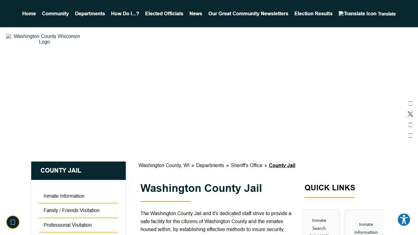 County Jail - Washington County, WI